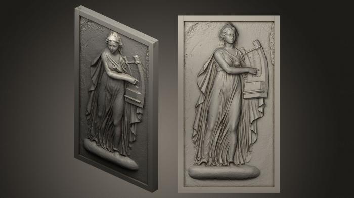 High reliefs and bas-reliefs, historical and religious (GRLFH_0403) 3D model for CNC machine